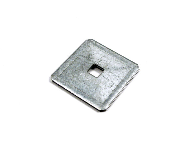 4121004Z0001 - Platte mit Mittel-Loch 50 x 50 2,0 mm - verzinkt