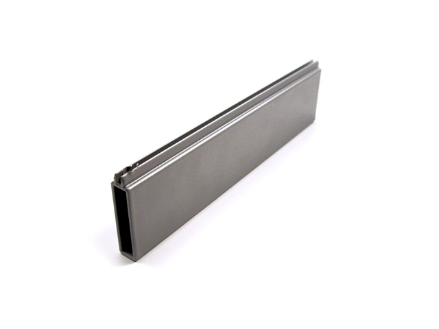 1715001M - Sturz-Verkleidungsprofil aus Aluminium - 50 mm - grau RAL 9006