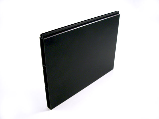 1715002C - Sturz-Verkleidungsprofil aus Aluminium - 150 mm - oxydiert scotch brite black