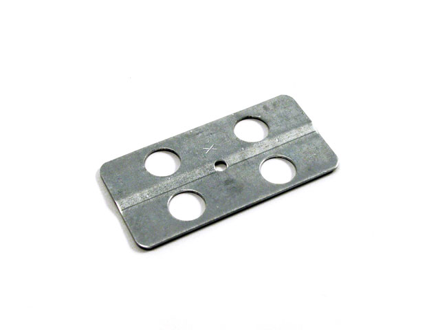 1250004Z - Eloxierte Klemmplatte für Laufschienen und Bogen