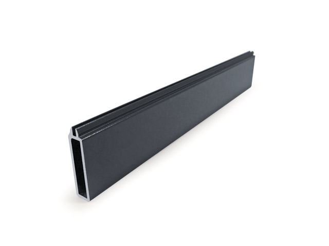 1715001V - Sturz-Verkleidungsprofil aus Aluminium - 50 mm - Grau RAL 7016 Satin