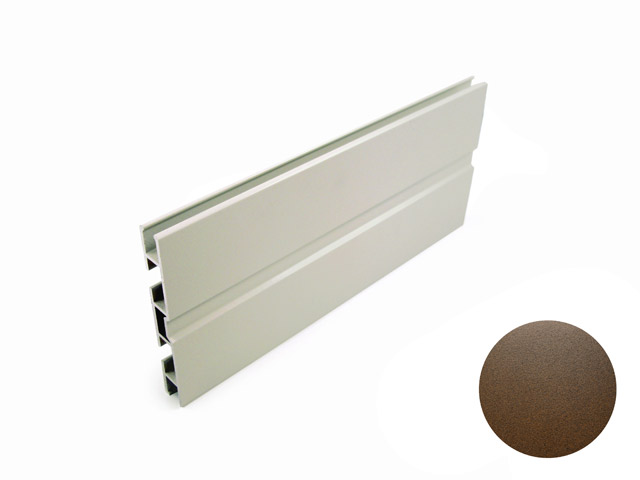 1715201E - Sturz-Verkleidungsprofil aus Aluminium - 90 mm - rostiges Eisen