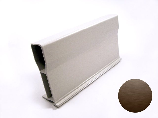 1758001D0003 - Versteifung-Omega-Profil aus Aluminium 110 - oxydiert scotch brite brown
