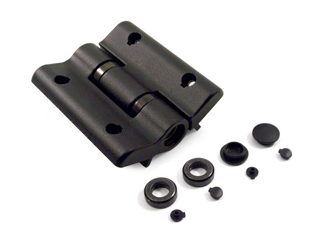 2405001C0002 - Charnière intermediaire en aluminium avec butées sans logo - noir