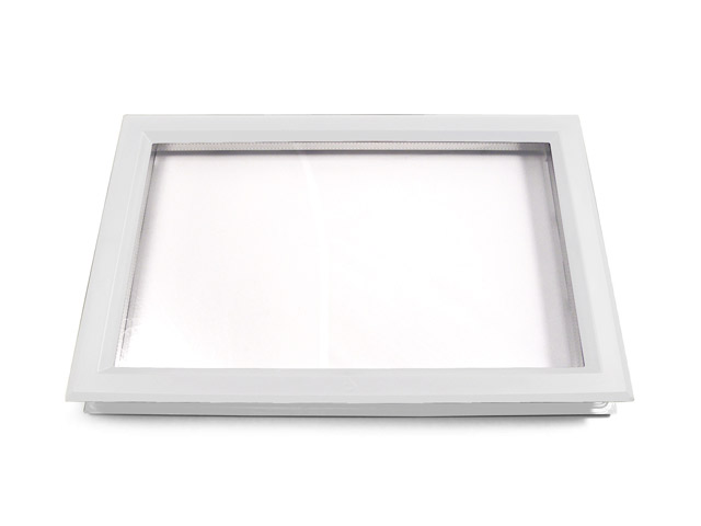 1542401A - Hublot en ABS blanc/blanc "BRE 06" 525x350 mm - transparent