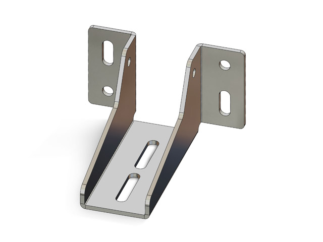 2406002Z0404 - Soporte a pared para fijación de la guía bandera - galvanizado