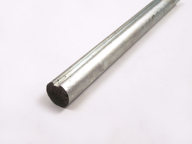 1101350Z - Arbol lleno fresado galvanizado L 3500 mm