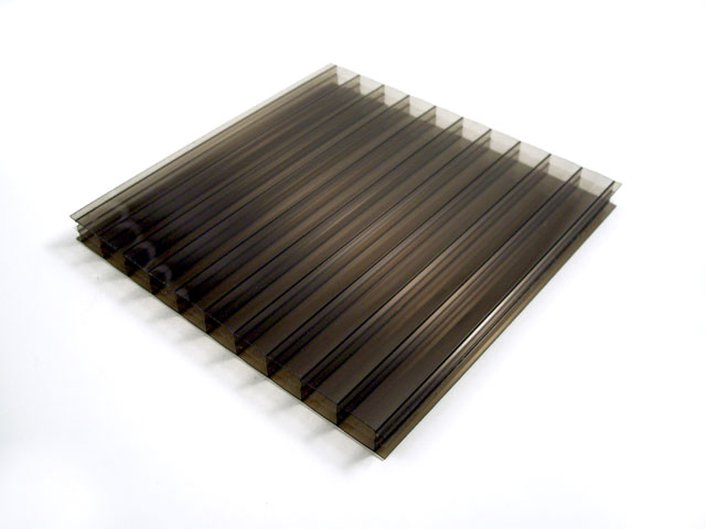 15801020 - Polycarbonate alvéolaire 16 mm bronze 2100x6000mm