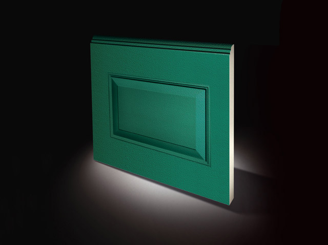 162501AJ0100 - Panneau SECUR-PAN 615x42 STUCCO avec cassette du milieu C21+ RAL6005