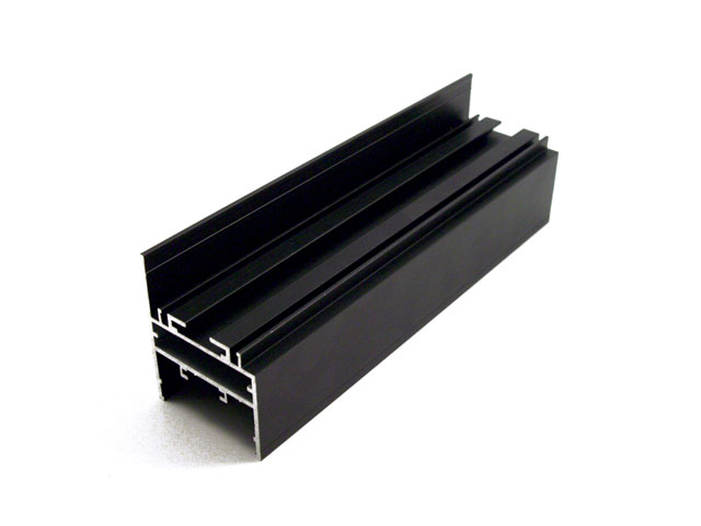 1781001C - Profil en aluminium pour portillon - oxydé  scotch brite black