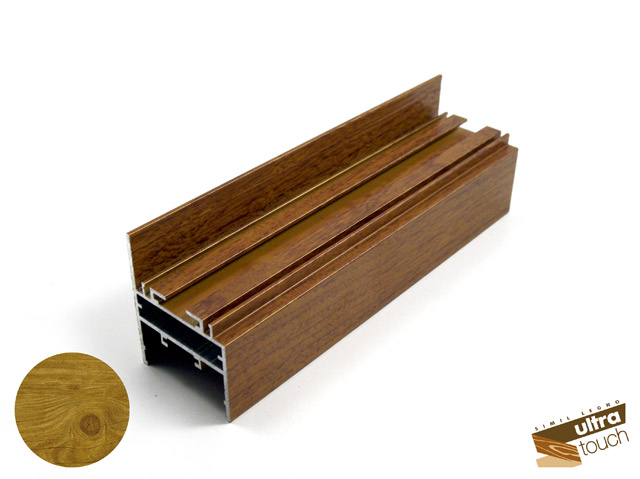 178100120004 - Profilo Alu porta pedonale -  Simil legno Touch Quercia Chiaro