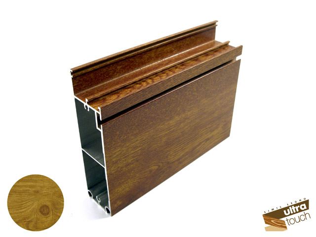175701020004 - Profilé socle en aluminium 150 - semblable bois Touch chêne clair