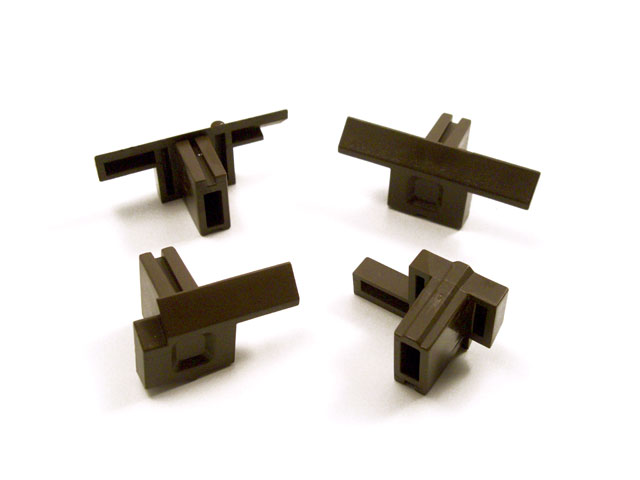 1731001B - Self-aligning fittings for pedestrian door RAL 8017 (set 4 pieces)