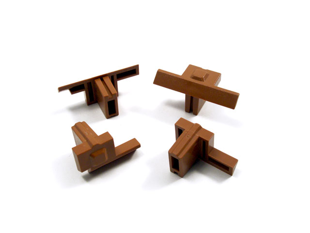 1731001N - Self-aligning fittings for pedestrian door RAL 8003 (set 4 pieces)