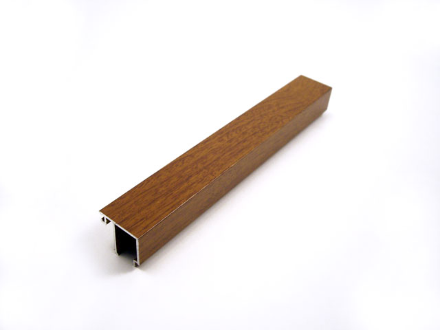 172600120004 - Profilo Alu fermavetro da 27,5 -  Simil Legno Touch Quercia Chiaro