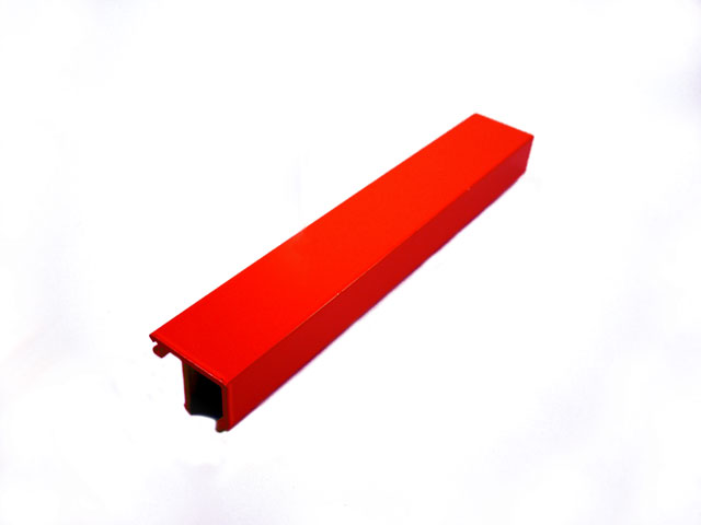1727001H - Profilo Alu fermavetro da 31,5 - rosso RAL 3000