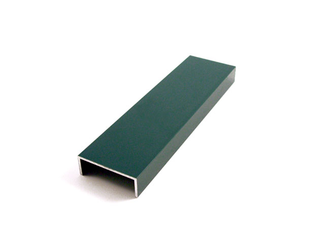1712700J0001 - Profil en aluminium - 55 - réglable - vert RAL 6005