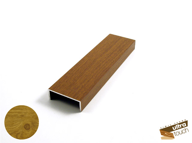171270020004 - Profil en aluminium - 55 - réglable - semblable bois Touch chêne clair