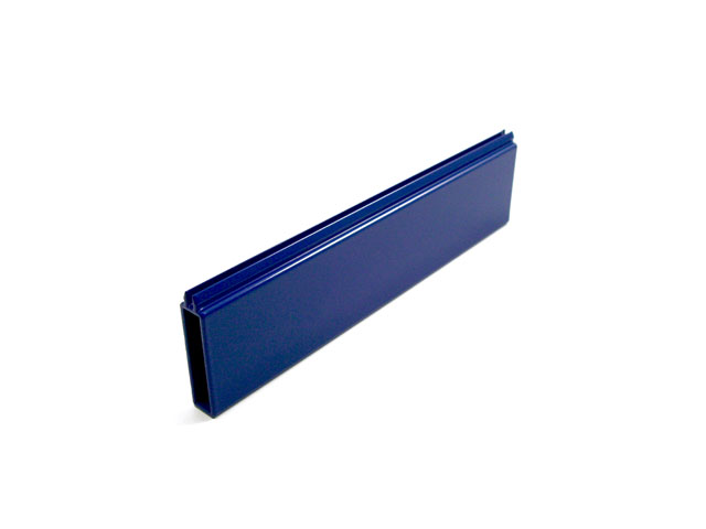 1715001I - Profilé en aluminium pour sur-linteau - 50 mm - bleu RAL 5010