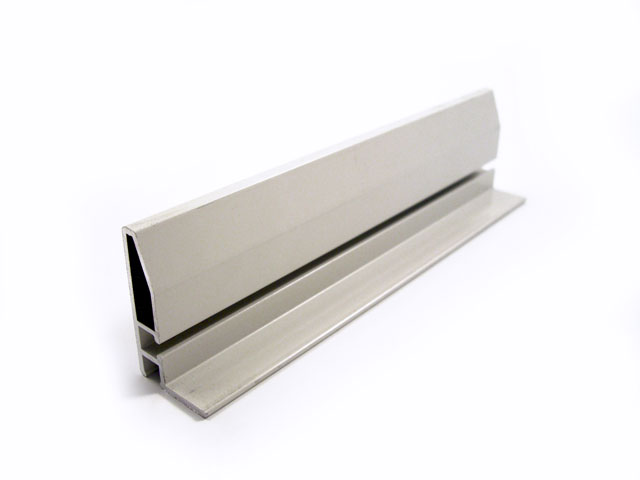 1715003U - Perfil en aluminio para panel superior fijo - 50 mm para SO - gris RAL 7016 Satin