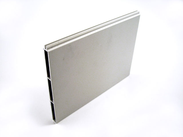 1715002U - Perfil en aluminio para panel superior fijo - 150 mm - gris RAL 9016 Satin