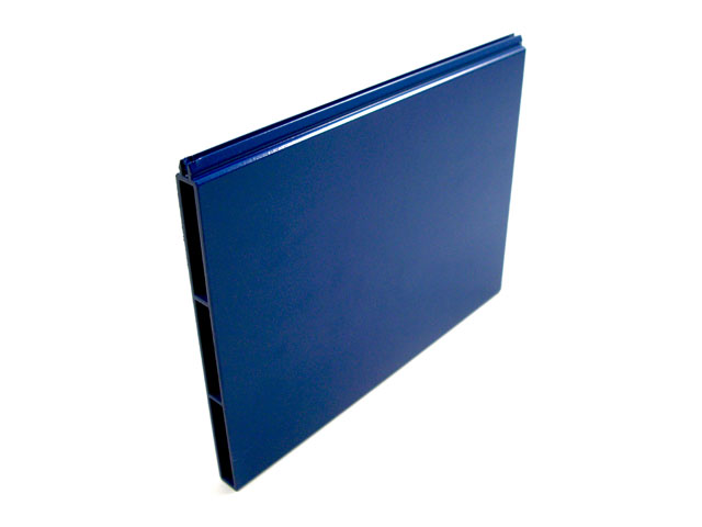 1715002I - Perfil en aluminio para panel superior fijo - 150 mm - azul RAL 5010