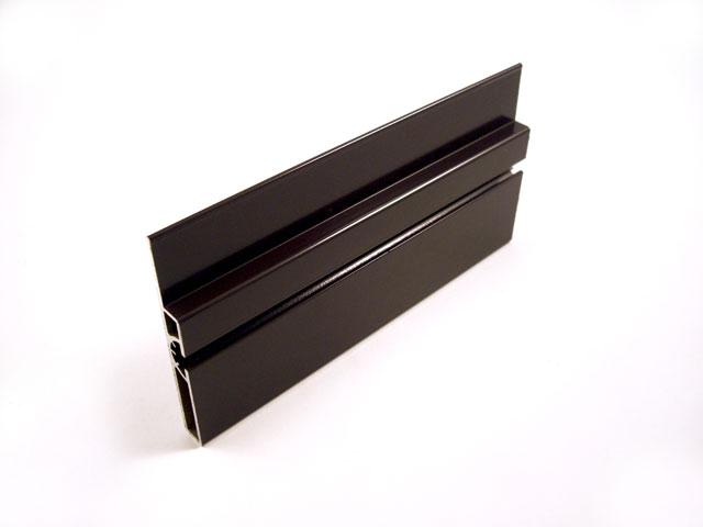 1715101B - Perfil en aluminio para guía  - 100 mm - marrón C17