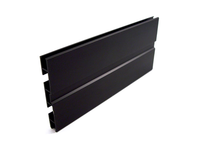 1715201C - Aluminium upper counterframe profile - 90 mm - tarnish scotch brite black