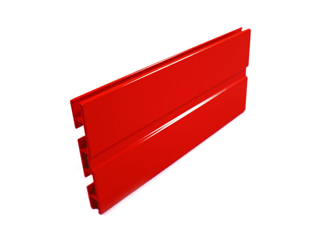 1715201H - Aluminium upper counterframe profile - 90 mm - red RAL 3000