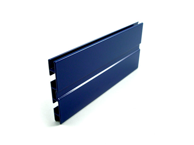 1715201I - Perfil en aluminio para panel superior fijo - 90 mm - azul RAL 5010