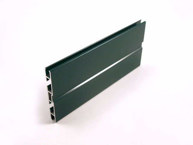 1715201J - Aluminium upper counterframe profile - 90 mm - green RAL 6005