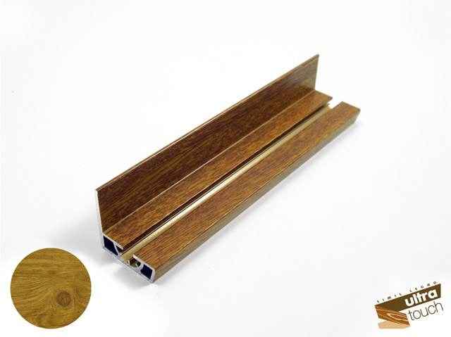 171550120004 - Perfil para montante en aluminio - 40 mm - similar madera Touch encina clara