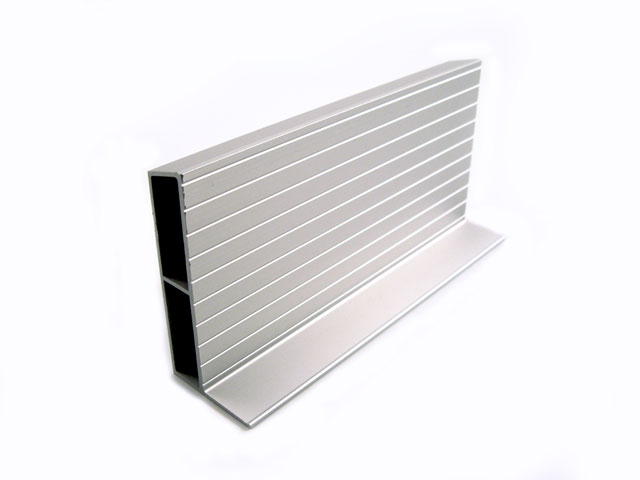 1715502D - Profilo Alu spalletta da 100 - ossidato scotch brite silver