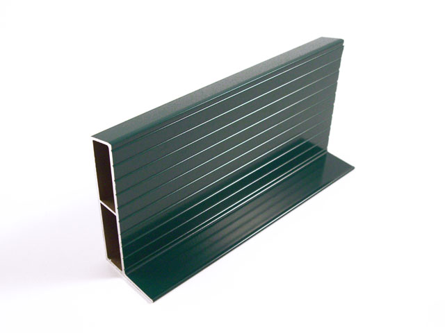 1715502J - Perfil para montante en aluminio - 100 mm - verde RAL 6005