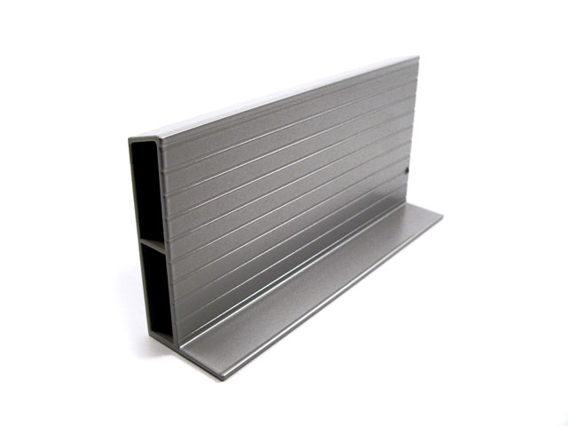1715502T - Profilo Alu spalletta da 100 - grigio RAL 9006 Satin