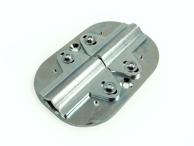 2405030Z0121 - Incontro a pavimento per antipanico doppio - zincato