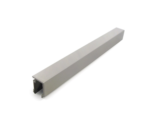 1724001M - Profilo Alu fermavetro da 17,5 - grigio RAL 9006