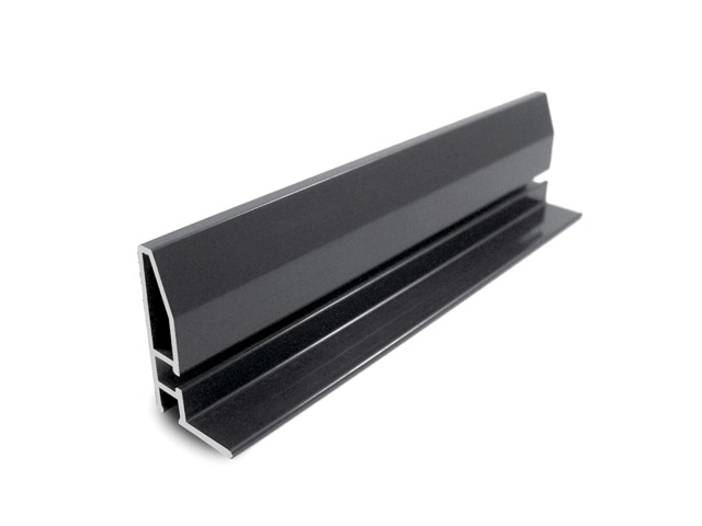 17150033 - Perfil en aluminio para panel superior fijo - 50 mm para SO - gris RAL 7016