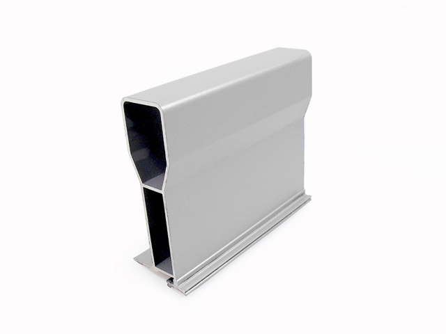 1758001T - Perfil de refuerzo a Omega de aluminio 110 - gris RAL 9006 Satin