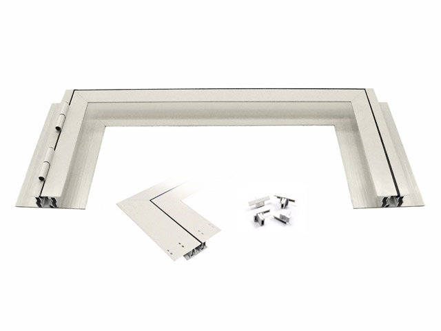 155603200615 - Porta kit di profili di base 615 senza zoccolo L  800 ap. DX - "BRE 11"