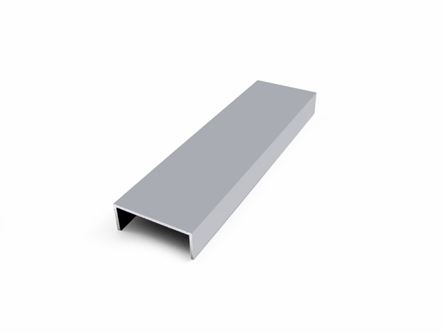 1712700M0001 - Profil en aluminium - 55 - réglable - gris RAL 9006