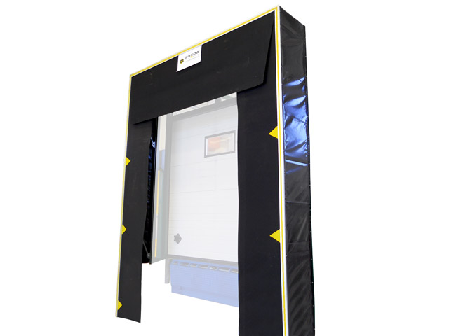 210000301001 - Extended hanging isothermal dock shelter 3400x4500x650 mm - double pitched roof