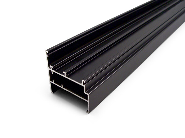 2407003C0003 - Profilé en aluminium châssis pour vantail d'entrée divisé - noir sallox