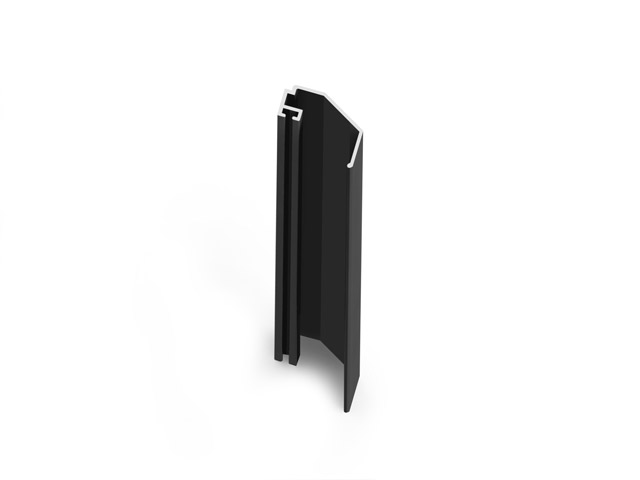 2407003C0034 - Adapter aluminium profile for pedestrian door ''BRE 14'' - black sallox