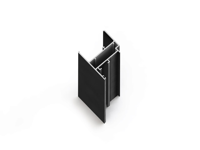 2407003C0004 - Wing's aluminium profile ''BRE 14'' - black sallox
