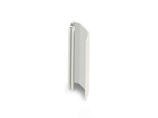 2407003A0034 - Perfil de aluminio adaptador para puerta peatonal "BRE 14'' - blanco C21