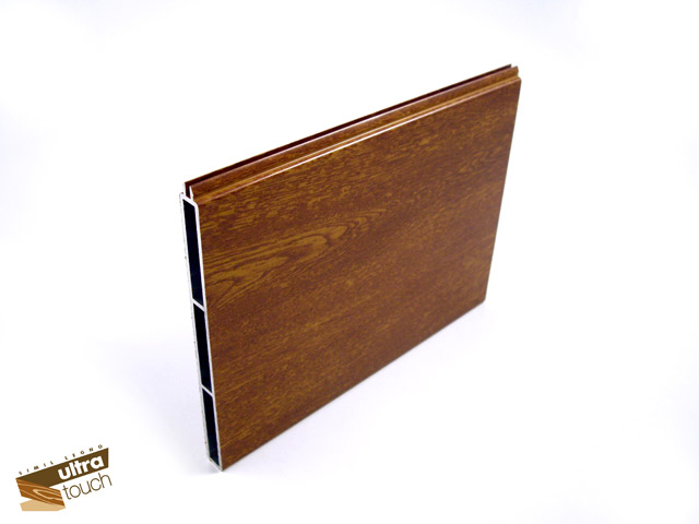 1715002N0004 - Perfil en aluminio para panel superior fijo - 150 mm - similar madera Touch encina dorada