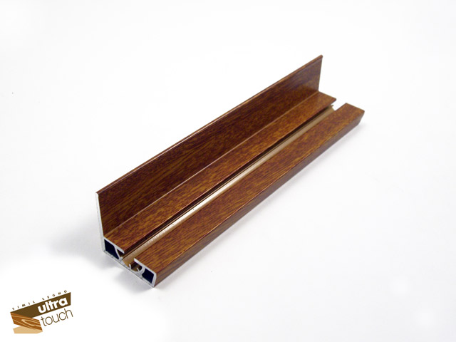 1715501N0004 - Aluminium embrasure profile - 40 mm - golden oak Touch wood-like