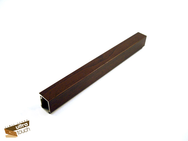 1724001Q0004 - Profil pour châssis 17,5 - semblable bois Touch noyer