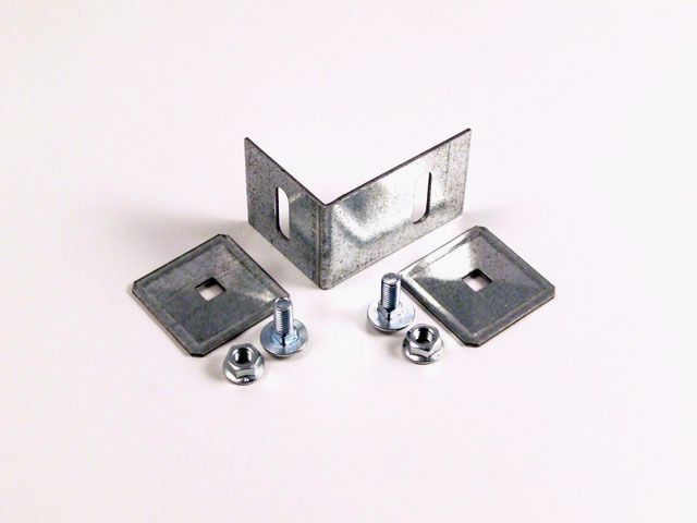 1210003Z0001 - Steel angle bar 50x75 with plates and screws - galvanized